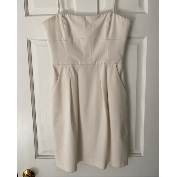 BCBG Off-White Strapless Dress - Picture 1 of 3
